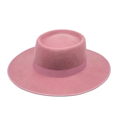 OUTBACK TRADING Salem Pink Wool Hat (13217-PNK)