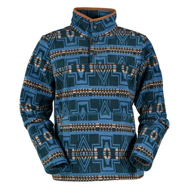 OUTBACK TRADING Womens Delaney Navy Henley (40227-NVY)