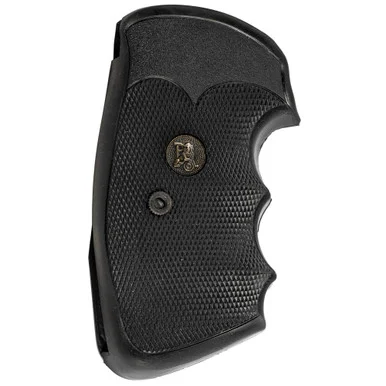 Pachmayr 02529 Gripper Professional Pistol Grip Colt Python/Trooper Black Rubber