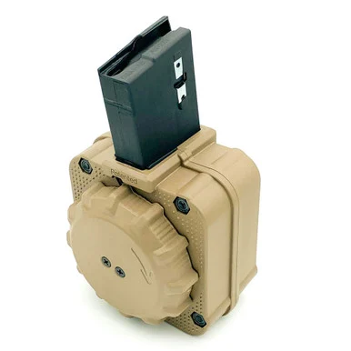 PROMAG 65rd Flat Dark Earth Polymer Drum Magazine for AR-15 5.56mm (DRM-A8-FDE)