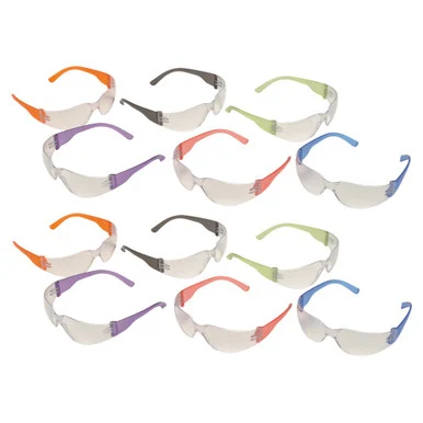 PYRAMEX Intruder, Multi Color Frames - 2 of each frame color/Clear-Hardcoated Lens (S4110SMP)