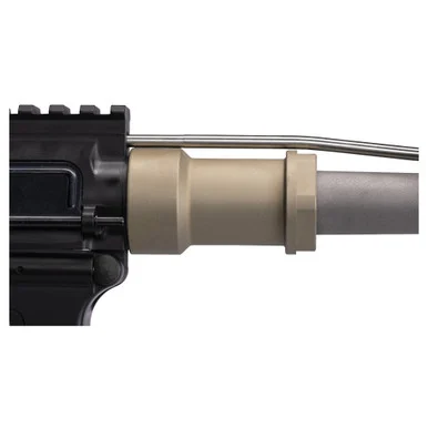 Q Honey Badger Barrel Nut, 7075-T6 Aluminum, Clear Anodized Finish
