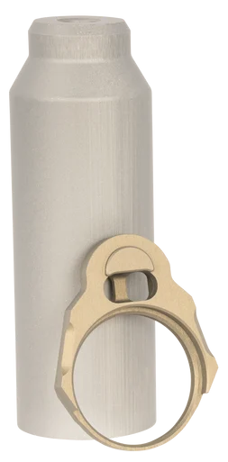 Q LLC Honey Badger Buffer Tube Sleeve, Gray with End Plate