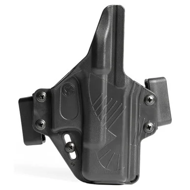 Raven Concealment Systems Perun, Outside Waistband Holster, Fits Glock 26/27, Polymer, Black, Ambidextrous, 1.5" Belt Loops PXG26
