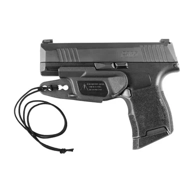 Raven Concealment Systems Vanguard, Inside Waistband Holster, Fits Sig P365/P365X/P365XL, Polymer, Black, Ambidextrous, Lanyard VG2P365BKLAN