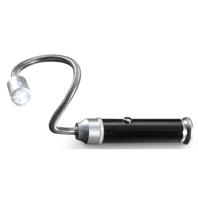 Real Avid Bore Light, Flashlight, Magnetic Base, LED Beam, 5" Flex Neck, Black Finish AVBR101-B