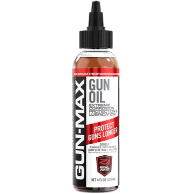 REAL AVID/REVO Gun-Max 4oz Squeeze Bottle Gun Oil (AVBMGO4L)
