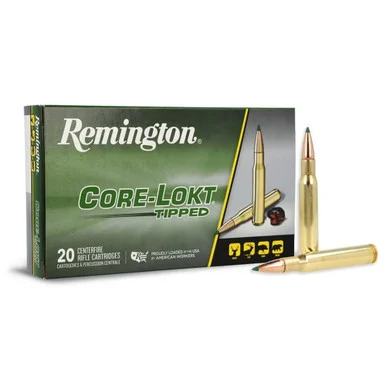 REMINGTON Core-Lokt Tipped 30-06 Springfield 180 Grain Rifle Ammo (29037)