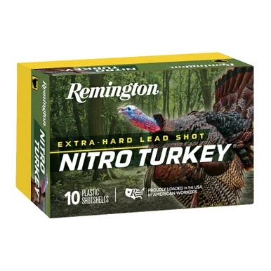 Remington Nitro Turkey, Magnum, 12 Gauge 3.5", #5, 2oz, Lead, 10 Rounds Per Box 26708