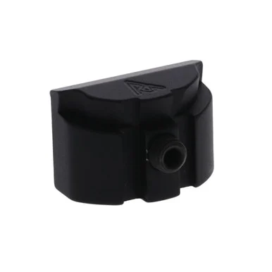 Rival Arms Grip Plug, CNC-Machined Aluminum, Hard Black Anodized Finish