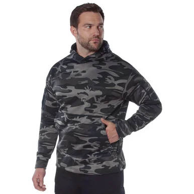 ROTHCO Men's Concealed Carry Black Camo Hoodie (6135)