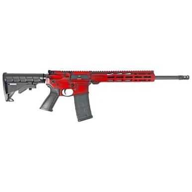Ruger AR-556, 5.56mm NATO, 16.10" Barrel, 30 Rds, Custom Red Distressed