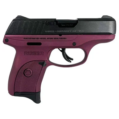 Ruger EC9s, 9MM Luger, 3.12" Barrel, 7 Rds, Black Cherry Frame