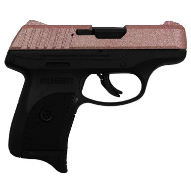 Ruger EC9s, 9MM Luger, 3.12" Barrel, 7 Rds, Rose Gold Glitter