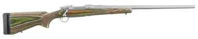 Ruger M77 Hawkeye Predator, 6.5 Creedmoor, 24.00" Barrel, 4 Rds, Stainless/Green Mountain Laminate