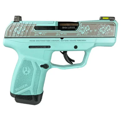 Ruger Max-9 Pro, 9MM Luger, 3.20" Barrel, 12 Rds, Custom Rose