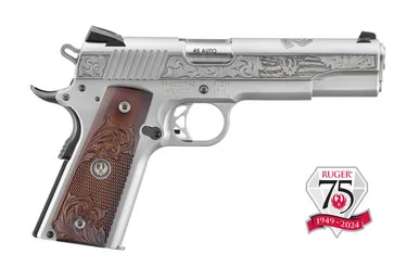 Ruger SR1911 75th Anniversary, 45 ACP, 5.00" Barrel, 8+1 Rds, Stainless