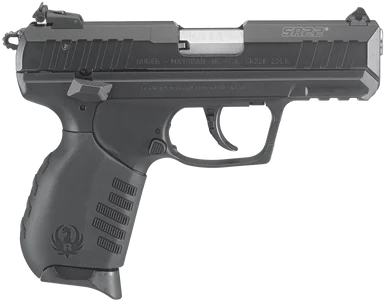 Ruger SR22, 22 LR, 3.50" Barrel, 10+1 Rds, Satin Stainless/Black Anodized