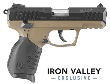Ruger SR22, 22LR, 3.50" Barrel, 10 Rds, Black/FDE