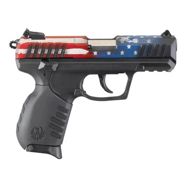RUGER SR22 US Flag 22LR 3.5in 2x 10rd Mags Semi-Auto Pistol (03642)