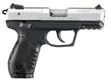 Ruger SR22PS, 22LR, 3.50" Barrel, 10 Rds, Silver Anodized