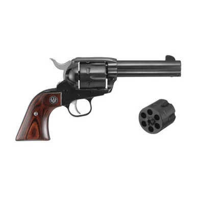 RUGER Vaquero 357 Mag/9mm 4.62in 6rd Blued/Hardwood Revolver (05161)