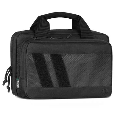 SAVIOR EQUIPMENT Specialist Series Obsidian Black Soft Double Pistol Bag (HC-DGSPORT-WS-BK)