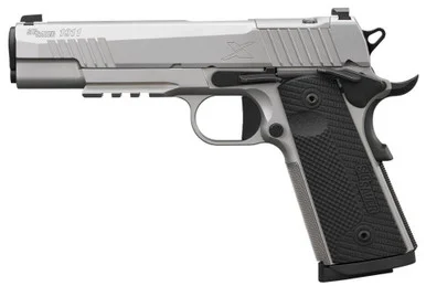 SIG Sauer 1911, 45ACP, 5.00" Barrel, 8 Rds, Stainless Bead Blast