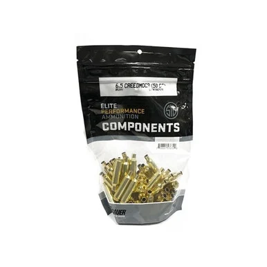 SIG Sauer BR6MMCM, Unprimed Brass Rifle Cartridge Cases, 6mm Creedmoor, 50 Rounds