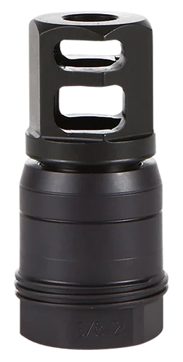 SIG Sauer Clutch-Lok QD Muzzle Brake, Black Stainless Steel, 5/8"x24 Threads, 7.62mm, 90 Degree Taper