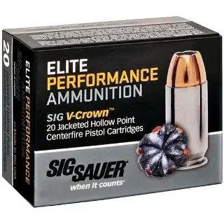 SIG Sauer E357S1, .357 SIG, 125GR JHP, 20 Rds