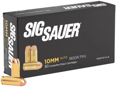 SIG Sauer Elite Ball FMJ, 10MM, 180 Grain, 50 Rds