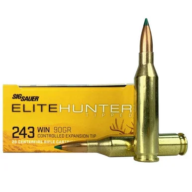 SIG Sauer Elite Tipped, 243 WIN, 90 Grain, 20 Rds