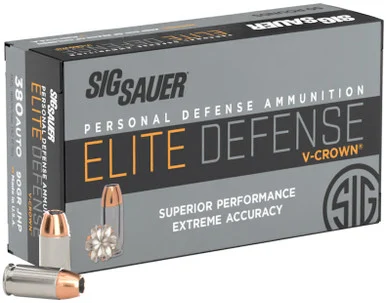 SIG Sauer Elite V-Crown JHP, 380ACP, 50 Rds