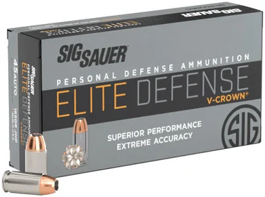 SIG Sauer Elite V-Crown JHP, 45ACP, 50 Rds