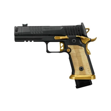 Sig Sauer P211 Spectre Comp OR, 9MM, 4.40" Barrel, 23 RDs, Black/Gold