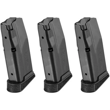 Sig Sauer P365 Magazine, 10 Rds, Finger Extension, Blued, Black