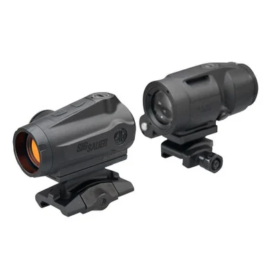 SIG Sauer Romeo5 Gen II, 2 MOA Red Dot, Juliet3-Micro 3x22mm Magnifier, Black