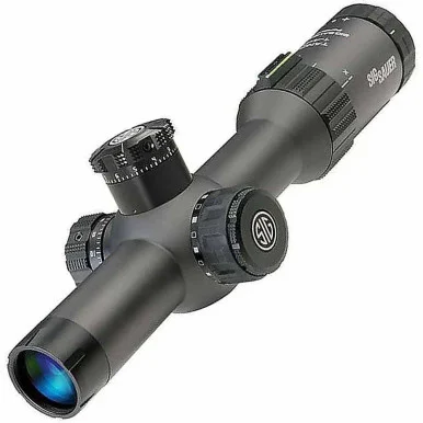 SIG Sauer SIG TANGO4 SCOPE 1-4X24 FFT, Illuminated Horseshoe Dot, Graphite