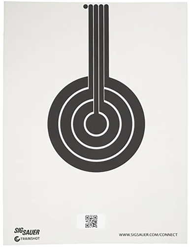 SIG Sauer T300 Replacement Target, Bullseye Illustration, Black/White Finish