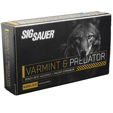 Sig Sauer Varmint & Predator, .223 Remington, 40gr PT, 3,650 FPS, 20 Rounds