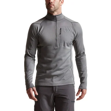 SITKA CORE Midweight Woodsmoke Zip T Shirt (10068-WS)