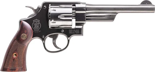 Smith & Wesson Model 20 357 Magnum, 6" Barrel, Blued Frame, Rosewood Grip, 6rd