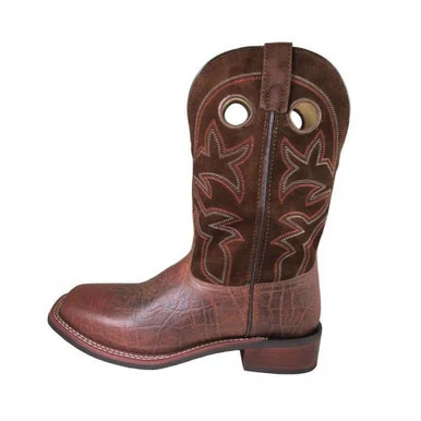 SMOKY MOUNTAIN BOOTS Men's Flint Brown/Dark Brown Leather Western Boots (4210)