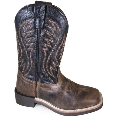 SMOKY MOUNTAIN BOOTS Youth Boys Travis Brown Wax Distress/Black Western Boots (3091Y)