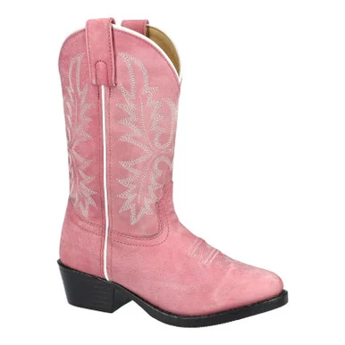 SMOKY MOUNTAIN BOOTS Youth Denver Pink Leather Western Boots (3400Y)