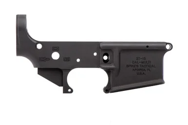 Spikes Tactical No Logo II, Receiver, Stripped Lower, Black