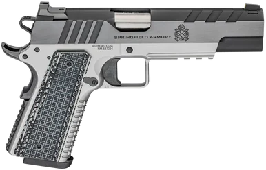 Springfield 1911 Emissary, 9MM, 5.00" Barrel, 9+1 Rds, Stainless/Carbon Steel