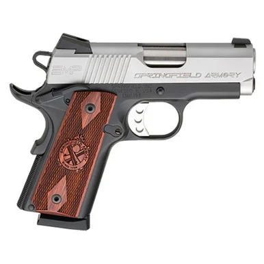 Springfield 1911 EMP, 9MM, 3.00" Barrel, 9+1 Rds, Matte Blue Frame Stainless Steel Slide