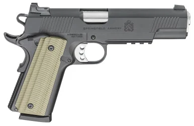 Springfield 1911 Operator, .45 ACP, 5.00" Barrel, 8 Rds, Black Cerakote